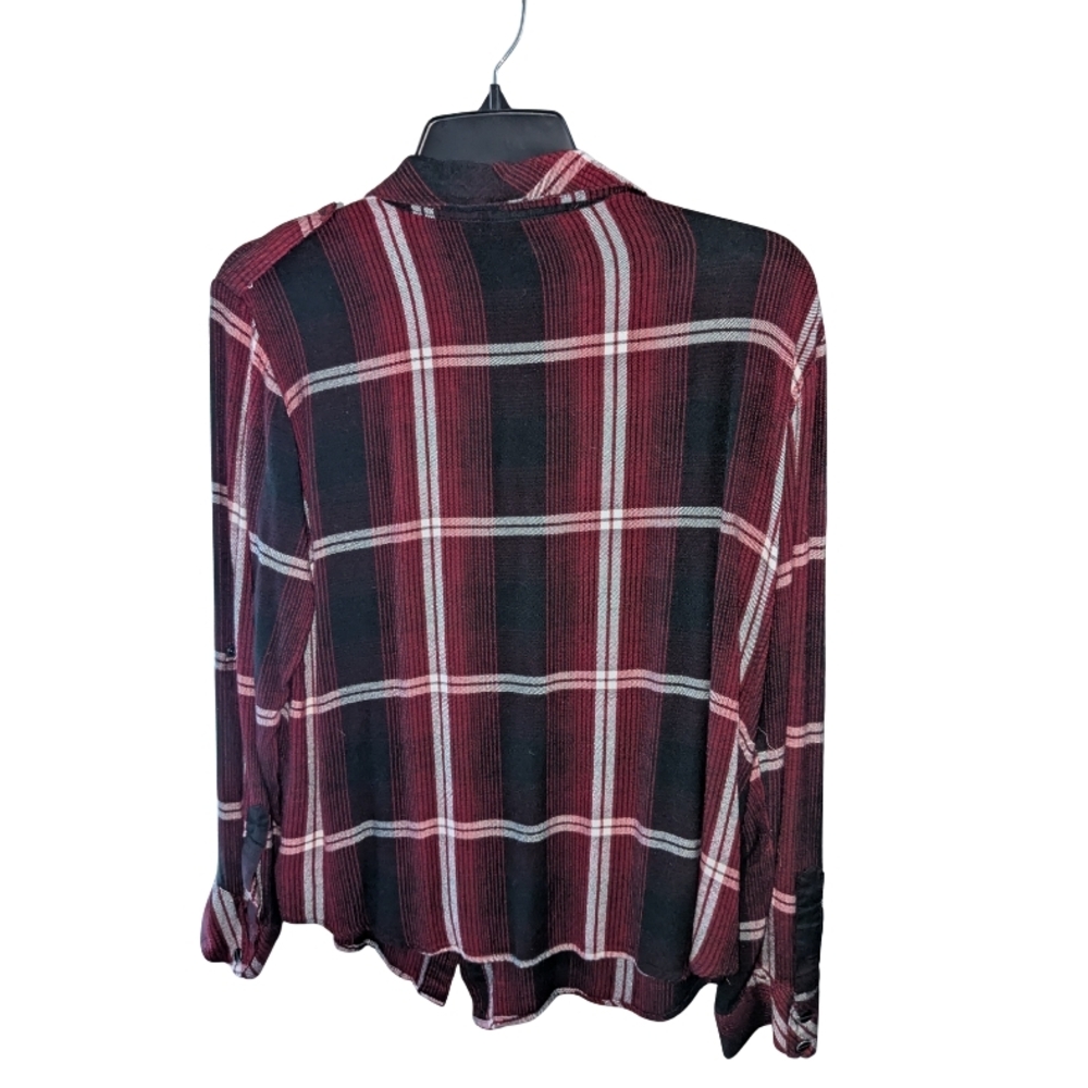 Sanctuary Red and Black Plaid Shirt - Picture 2 of 4